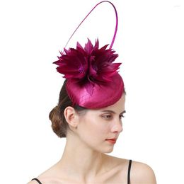 Headpieces Wedding Fascinator Hat Headband Ladies Occasion Church Headwear Women Headpiece For Femme Party Hair Accessories