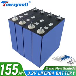 NEW 3.2V Grade A 155Ah Lifepo4 battery Lithium Iron Phosphate Rechargable Battery 12V Prismatic Solar System EU US TAX FREE