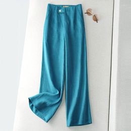 Women's Shorts Cotton Linen Trousers For Woman Female Wide Leg Pants Summer Ladies Loose Workwear Jogging Bottoms Straight G117