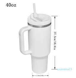H2.0 40oz Water Bottles Stainless Steel Cups With Silicone Handle Lid Straw Big Capacity Travel Car Mugs Outdoor Vacuum Insulated Drinking Tumblers tt0317 41