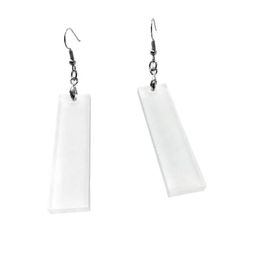 Sublimation Blanks Acrylic Earrings Unfinished Plastic Earring With Hooks And Jump Ring For Women Girls Je Dhbje