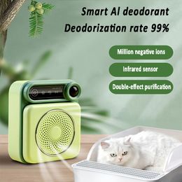 Other Cat Supplies MAMY PETS Pet Deodorant Air Purifier Litter Box Deodorization Sterilisation Remove Urine Smell Zone Generator Supplie 230327