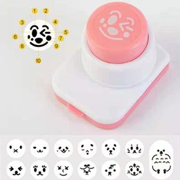 Sushi Tools Cartoon Laver Seaweed Nori Cutter Onigiri Punch Stamp DIY Child Meal Smiling Face Sushi Tool Maker Mold Kitchen Bento Decoration 230327