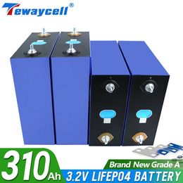 8Pcs 3.2V 310Ah LiFePO4 battery 12V 280ah battery Grade A Lithium-iron phospha Can make Boat car battery Pack EU US Tax Free