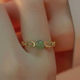 Полоса кольца Женское кольцо пальца кольцо Hetian нефритовое кольцо из бисера.