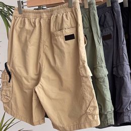 New 23ss Mens shorts Stones Island designers Cargo Pants Badge Patches summer Sweatpants Sports Trouser big Pocket overalls trousers zippper mens Galery