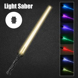 Led Rave Toy RGB Lightsaber 7 Colour Changing up Sword Battery Operated Luminous Sabre and Sound Effect LED Swords Y2303
