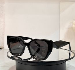 19zs Square Cat Eye Sunglasses Black Dark Grey Women Luxury Glasses Sunnies Designers Sunglasses Sonnenbrille Sun Shades UV400 Eyewear wth Box