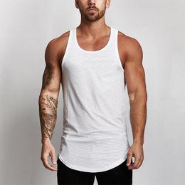 Men's Tank Tops Mens Bodybuilding Stringer Top Man Fitness Singlet Mesh Gyms Vest Clothes Sleeveless Shirt Slim Fit Muscle Undershirt