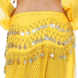 Stage Wear Fashion Belly Dance Waist Chain Hip Towel Women Sequins Coin Belt Ornament Dancing