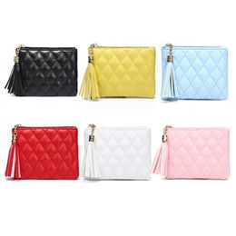 Wallets Mini Tassel Wallet Women Fashion Purse Female Short Mini Wallets Korean Students Cute Coin Purse Female Small Wallet for Women G230327