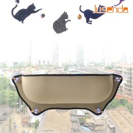 Other Cat Supplies Window bed Mounted Pot Bed Hammock Mat cat Lounger Perch Cushion Hanging Shelf Seat with Suction Cup for Ferret Chinchilla 230327