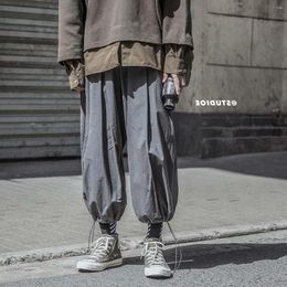 Men's Pants Ankle-tied Men Drawstring Cuff Bloomers Korean Fashion Harem Male Loose Joggers Handsome Youth Y2K S-5XL Streetwear