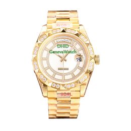 2023 New 41mm Diamond Watch Mens Sapphire Glass ETA2824 Mechanical Automatic Movement Watches 904L Stainlesss Steel Gold Case Band Swim Shower Wristwatches