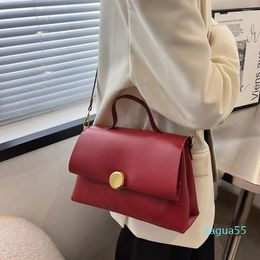 Evening Bags Temperament Handbag For Women Lady Shoulder Bag Large Capacity City Female Office Messenger Red Black Brown