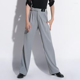 Stage Wear Fashion Boys Latin Dance Pants Male Professional Thin Trousers Summer Ballroom Competition Clothes DN8928