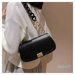 Evening Bags Fashion Simple Small Square Bag Women's Designer Handbag High Quality PU Leather Chain Mobile Phone Elegant Shoulder