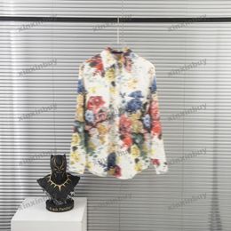 xinxinbuy Men designer Tee t shirt 23ss flowers plants print short sleeve cotton women Black White blue Grey khaki XS-3XL