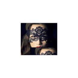 Party Masks New Fashion Sexy Lace Women Ladies Girls Halloween Xmas Cosplay Costume Masquerade Dancing Valentine Half Fac Dh9Qa