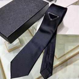 Prad Designer Tie Necktie Mens Women Fashion Neck Pravda Tie With Pattern Letters Neckwear Neckties Inverted Triangle Geometric Letter Suit Ties Designer Tie 655