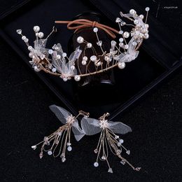 Headpieces Bridal Headdress Wedding Hand-woven Silk Yarn Flower Headband