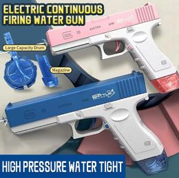 New Water Gun Electric Pistol Shooting Model Toy Full Automatic Summer Water Beach Toy For Kids Boys Girls Adults S2013