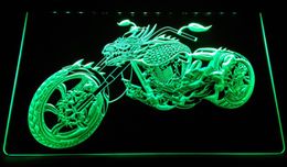 LS2367 LED Strip Lights Sign Dragon Motorcycle Sales Services 3D Engraving Free Design Wholesale Retail