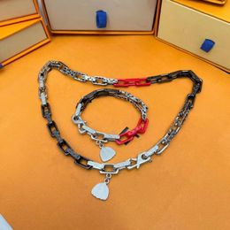 New Luxury Japanese Artist Design Jewellery Men's Chains Necklace Black Silver Splice Fashion Street Bracelet Accessories