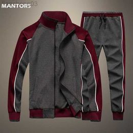 Men's Tracksuits Spring Autumn Men Tracksuit Casual Set Sportswear Jogger Mens Tracksuit Hip Hop 2-piece Set Gym Fitness Sportsuit Mens Clothes W0328