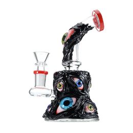 Octopus Heady Glass Unique Bongs Halloween Style Hookahs Showerhead Perc Percolator Glass Bong 14mm Female Joint With Bowl Oil Dab Rigs Water Pipes