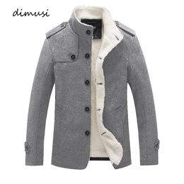 Men's Jackets DIMUSI Winter Mens Bomber Jackets Trendy Male Fleece Thick Thermal Windbreaker Jacket Mens Military Baseball Coats Clothing 4XL 230328