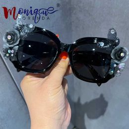 Summer Style Baroque Oversize Black Sunglasses Women 2023 Luxury Desinger Party Elegant Sun Glasses Female Shades gafas de sol230328