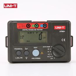 UNI-T UT582plus Digital RCD (ELCB) Tester Leakage Switch Tester Voltage Range Is 30V~600V Test Trip Time And Trip Current