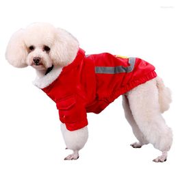 Cat Costumes Small Dog Cotton Coat Fashion Cute Solid Colour Polyester Flannelette Soft Comfortable Breathable Warm Hooded Clothing JJ583