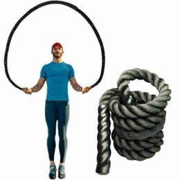 Accessories Fitness Weighted Jump Rope 25mm Heavy Battle Skipping Ropes Power Training Multifunction HRT4