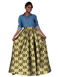 Women's African Style Multi-Color Half Skirt with Elastic Belt - Soft and Casual for Weddings and Parties YF136