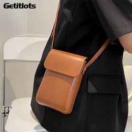 Evening Bags Flap Crossbody Women Mini PU Leather Shoulder Purses and Handbags for Girls Ladies Phone Simple Solid Designer Bag 230328