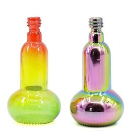 Smoking Pipes New Coloured Ice Blue Gourd-shaped Glass Bottle Pipe