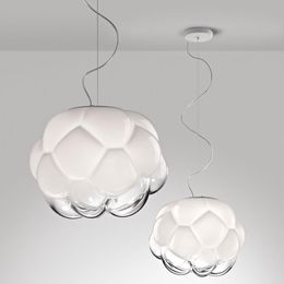 Pendant Lamps Nordic Style Modern Creative Cloud Glass Pendent Lamp Personality Art El Dining Room Bar Counter Light LightingPendant