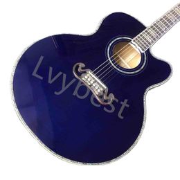 Custom Solid Spruce Top 43" Inch 6 Strings Maple Back Side Rosewood Fingerboard Cutaway Acoustic Guitar