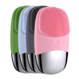 Cleaning Tools Accessories Manual Electric Cleansing Brush Silicone Sonic Face Cleaner Deep Pore Cleaning Skin Massager Face Cleansing Brush Device 230327