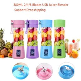 Newest Portable Electric Fruit Tools Handheld Vegetable Juices Maker Blender Rechargeable Juice Making Cup Family Miniature Mini Juicer