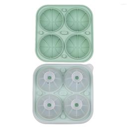 Baking Moulds Ice Hockey Mold Convenient Easily Demoulding Ball Mould 4 Holes Rugby Shape Cube Maker For Party