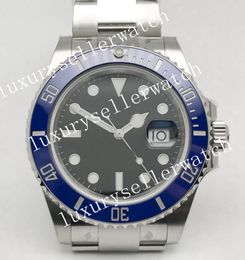 Super luminous Men's CLEAN Factory Automatic Calibre 3235 41mm Black Dial with Dot Markers (With Blue Superlume Applied) Ceramic Bezel Steel 904L Wristwatches