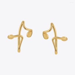 Backs Earrings ENFASHION Waterdrop Earcuff For Women Fashion Jewelry Nature Elegant Gold Color Earings Ear Cuff Birthday Droppshiping
