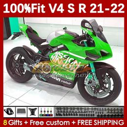 Motorcycle Bodywork For DUCATI Street Fighter Panigale V4S V4R V 4 V4 S R 21 22 2021 2022 Body 167No.88 V-4S V4-R V-4R V4-S 2018-2022 Injection Moulding Fairings green stock