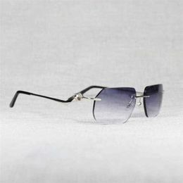 Top Luxury Designer Sunglasses 20% Off Oversize Rimless Men Style Lens Shape Women Shade Clear Galsses Frame Reading Gafas for Outdoor 120