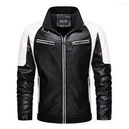 Men's Jackets Cross Border 2023 Autumn And Winter Youth Men's Casual Jacket Lapel Coat Foreign Trade Leather Locomotive