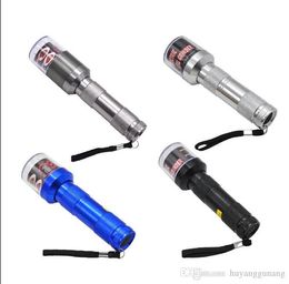 Smoking Pipes Electric Smoke Grinder for Flashlight Appearance Aluminum Alloy Metal Smoke Grinder