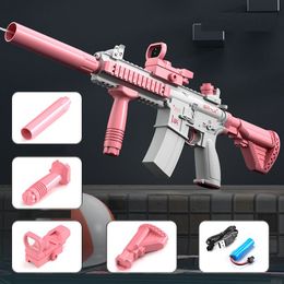 Arma de brinquedo automático para nerf armas sniper balas macias, 3 modos  diy blasters espuma elétrica com clips nerf arma dardos tiro jogo